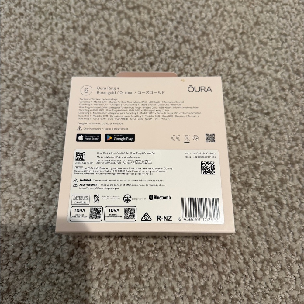 Oura Ring 4 Rose Gold (Boxed) size 6 - Picture 2 of 4